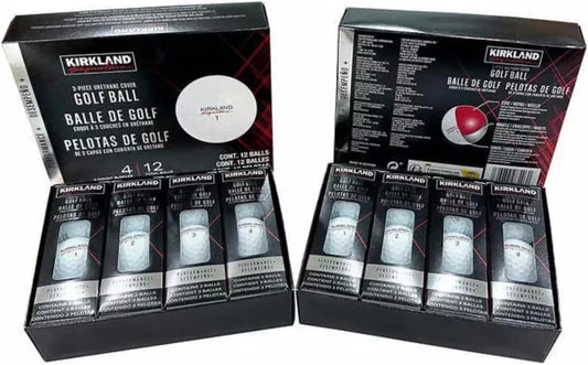 Kirkland Signature V3.0 #1654518 Performance Plus 3-Piece Urethane Covered Golf Ball (2 Dozen, 24 Balls)
