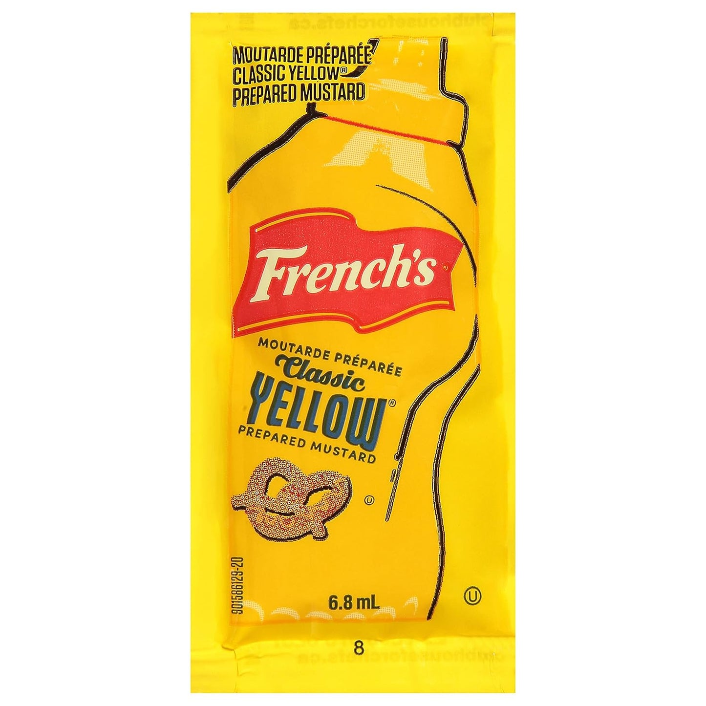 French's Classic Yellow Mustard Packets 7g – 200 Count Box | New / Sealed