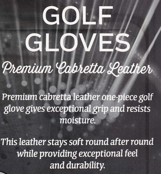 Kirkland Signature Golf Gloves Premium Cabretta Leather, Medium/Large (4 Count)